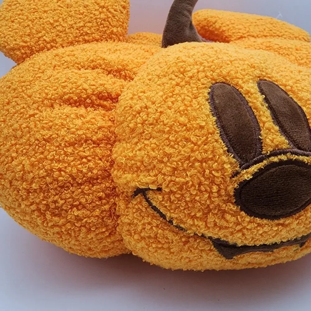 Disney Mickey Mouse Jack-O-Lantern Pumpkin Plush Pillow 13